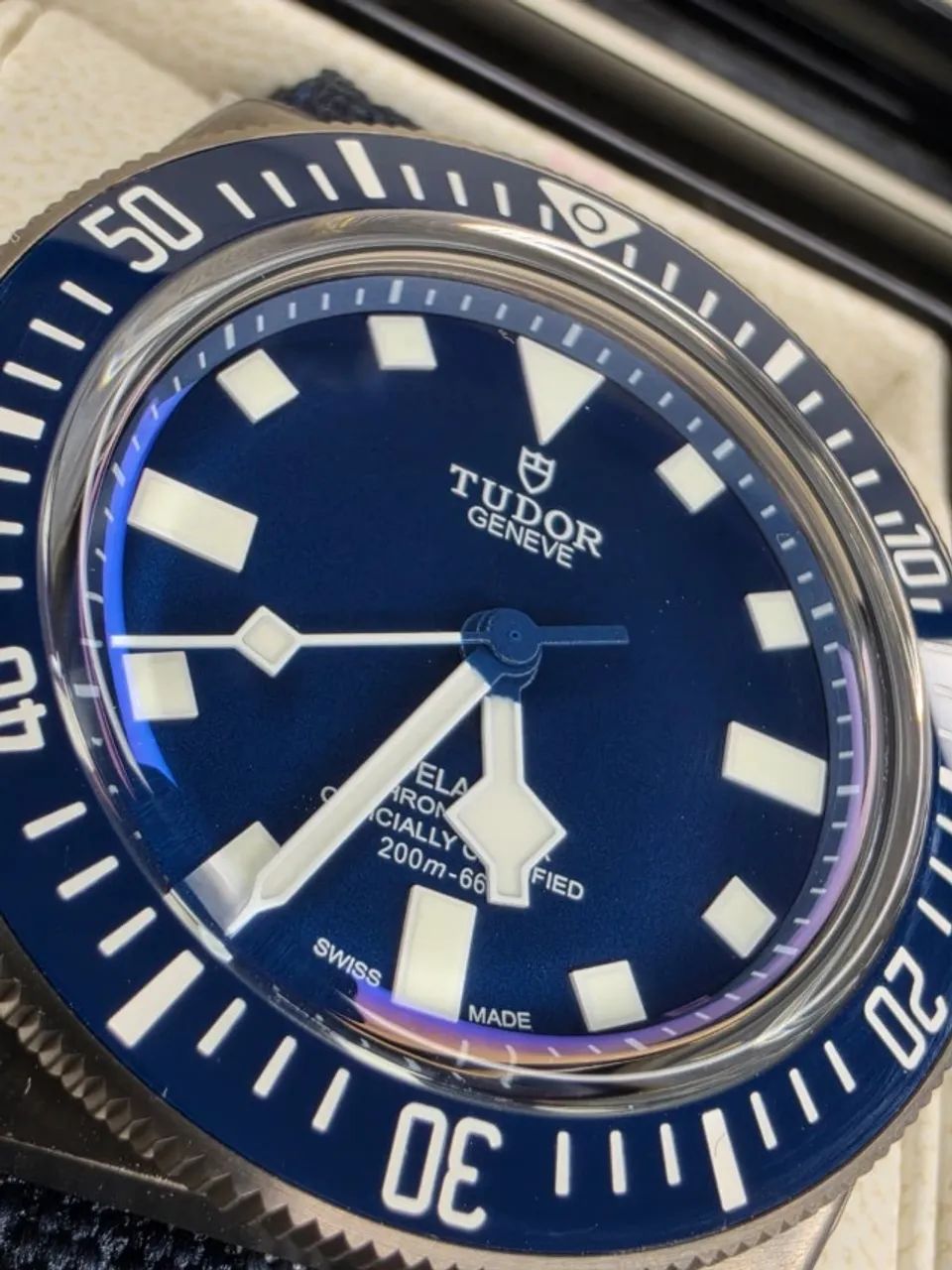 Relogio Tudor Pelagos Azul Autom. Super C. 2 pulseiras RECEBEU VOCE PAGA EM 10X S/ JUROS - Foto 2