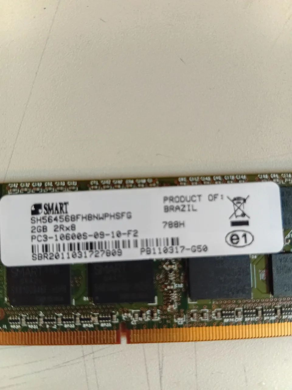 2 pentes de Memória Smart PC3 10600 2GB - Foto 5
