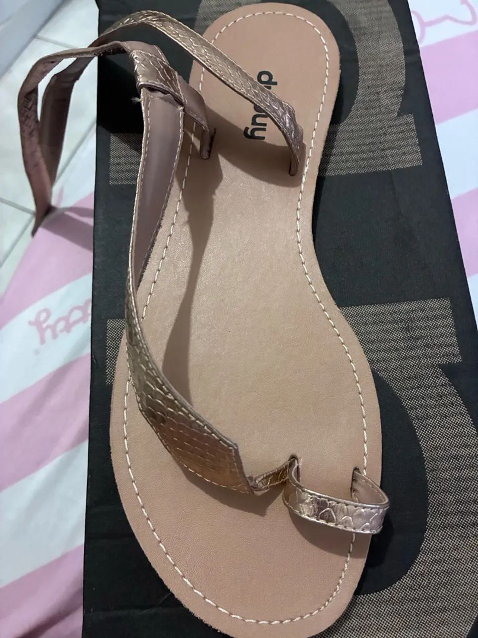 Rasteirinha rose 37 - Foto 2