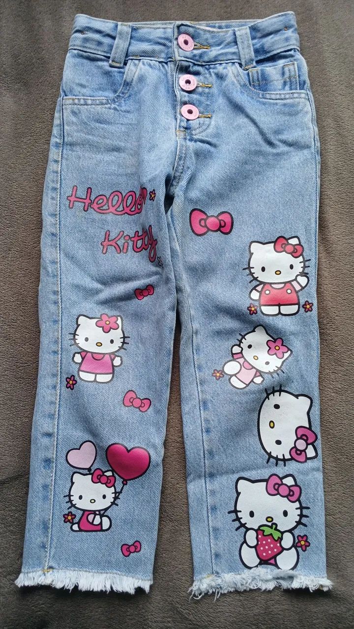 Calça jeans infantil menina 
