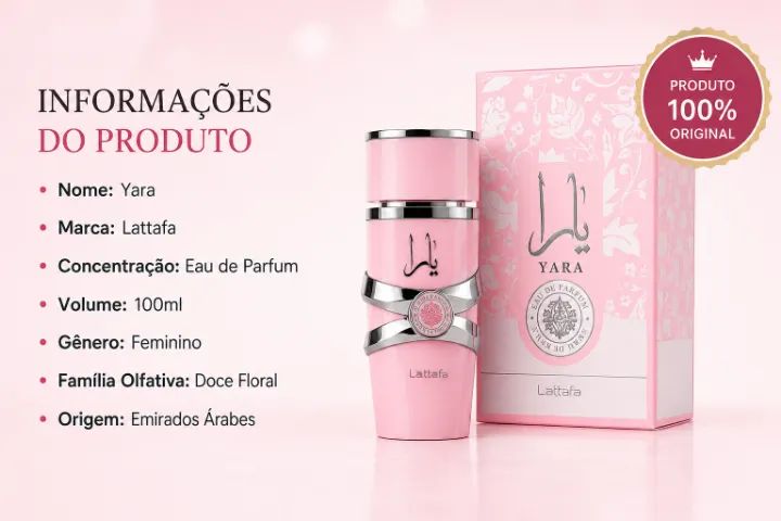 Perfume Assad Lataffa Yara 100ml Eau De Parfum 100% Original Edp - Foto 4