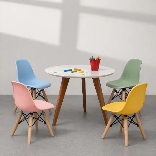 CADEIRA EAMES KIDS PÉ DE PALITO  - Foto 3