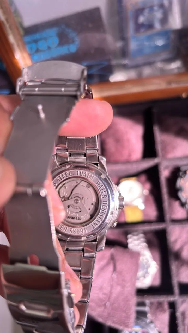 Relógio automático orient caseback de vidro  - Foto 4