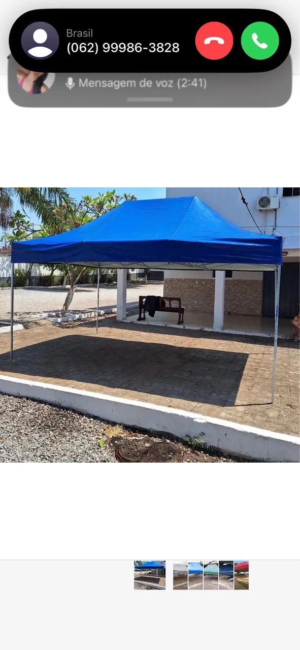 Tenda 3x4,5 lona td mil 