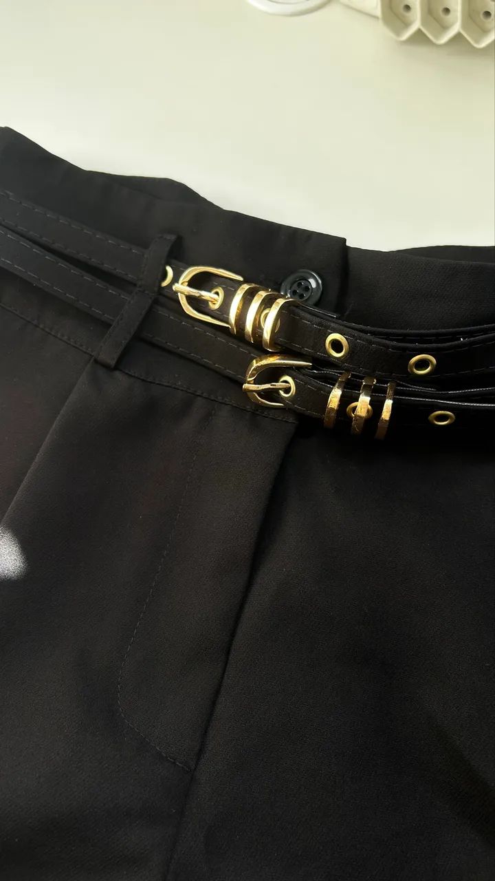 Short alfaiataria preto  - Foto 3