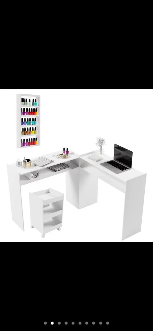 Mesa L para unha em gel 