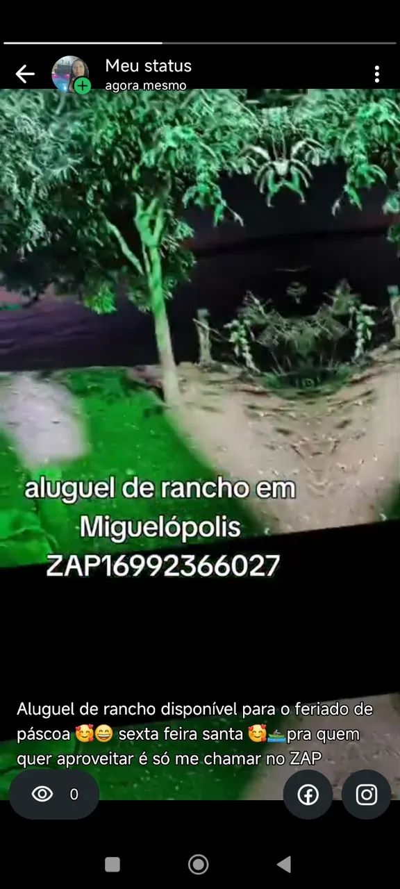 Aluguel de rancho em Miguelópolis 