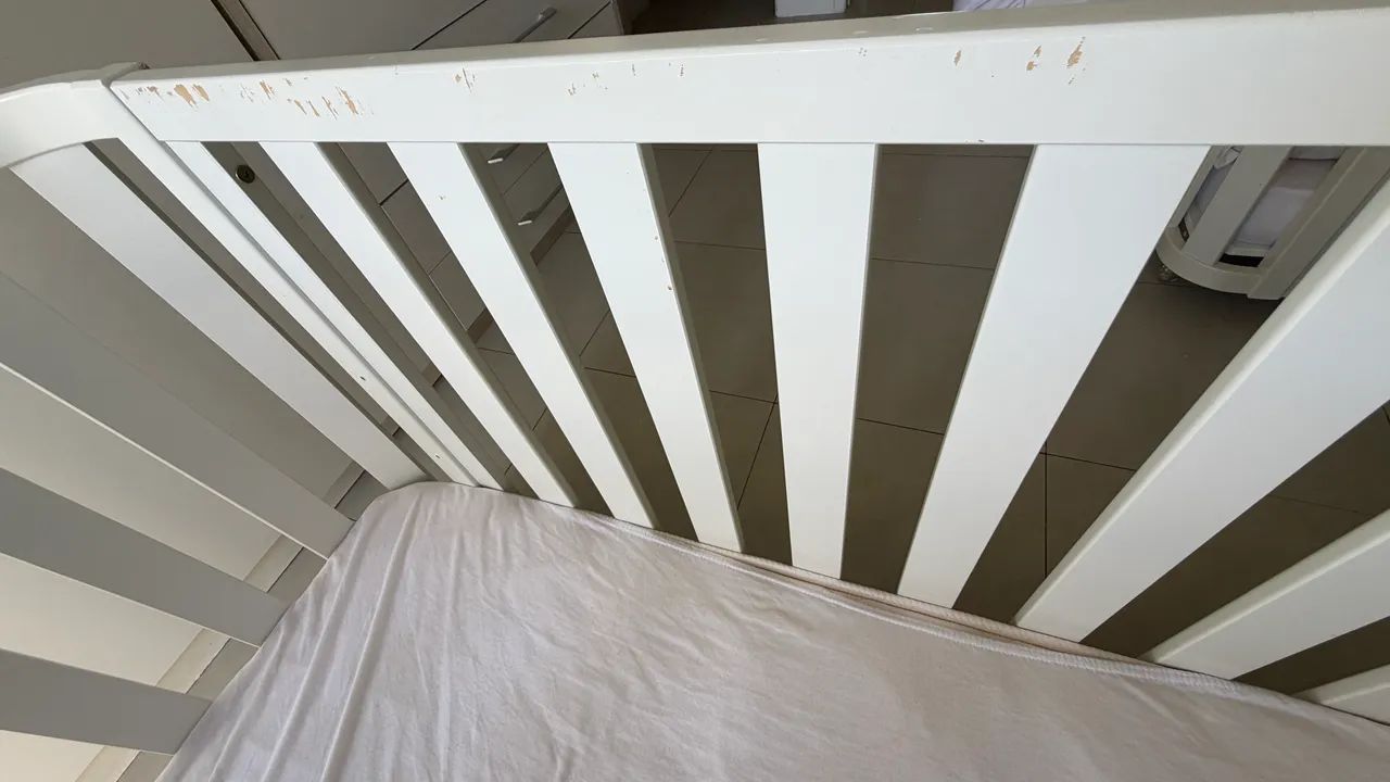 Berço Branco para Bebê 2 em 1 - Marca Quater - Foto 2