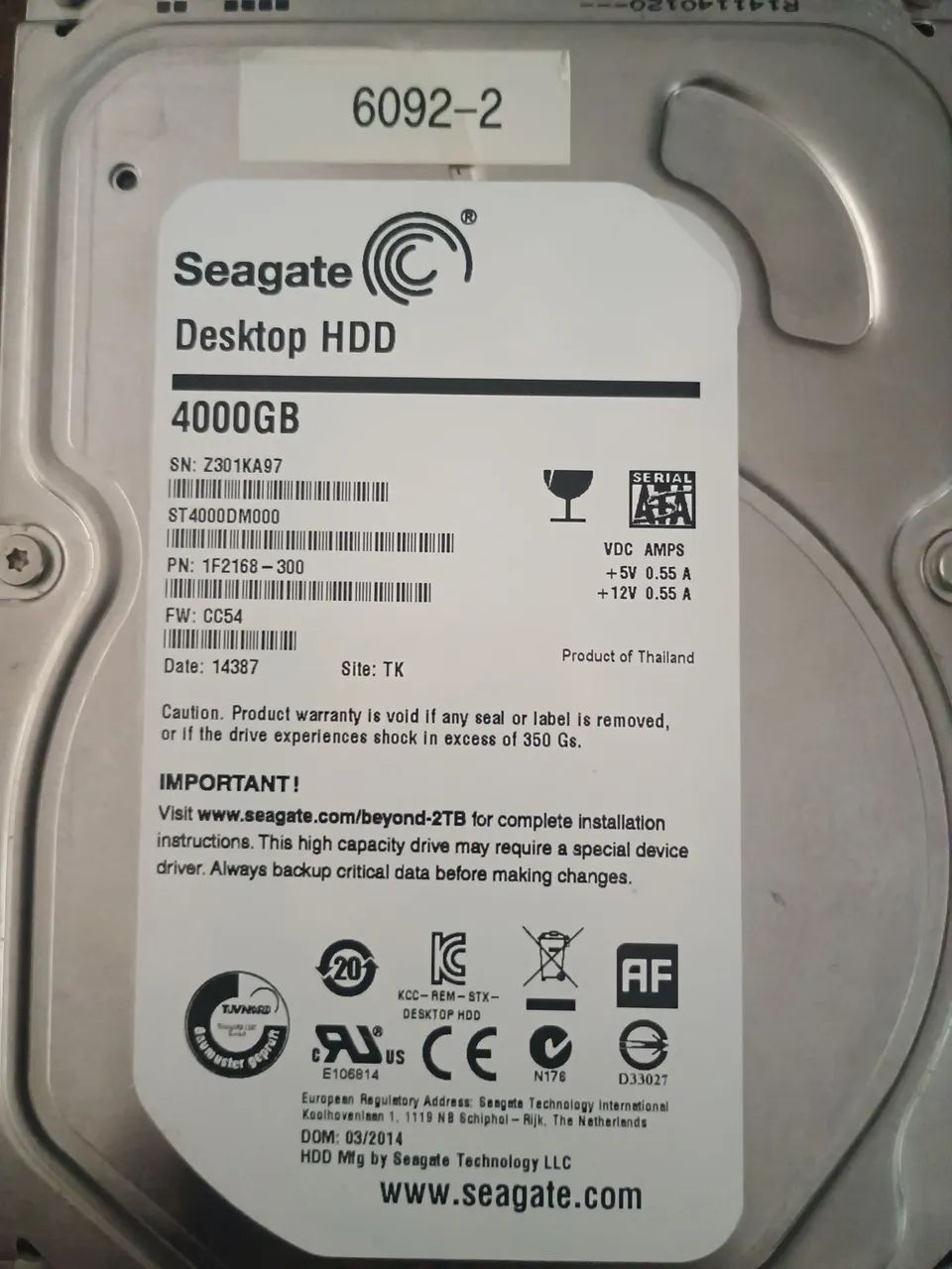 HD Externo  4 Tera bytes 