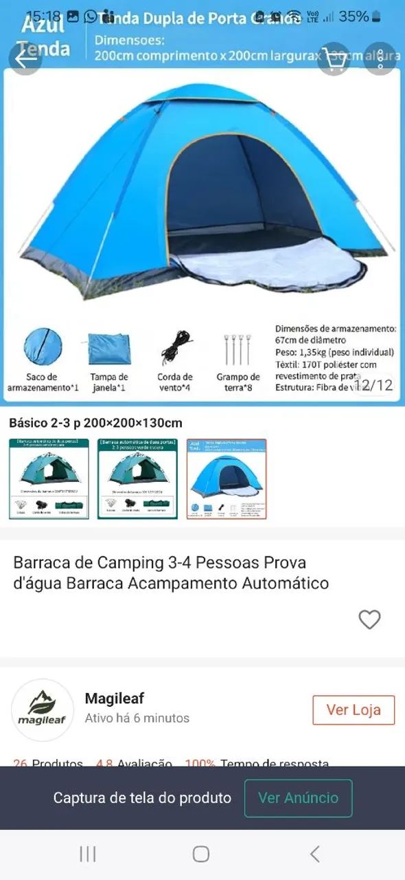 Barraca camping