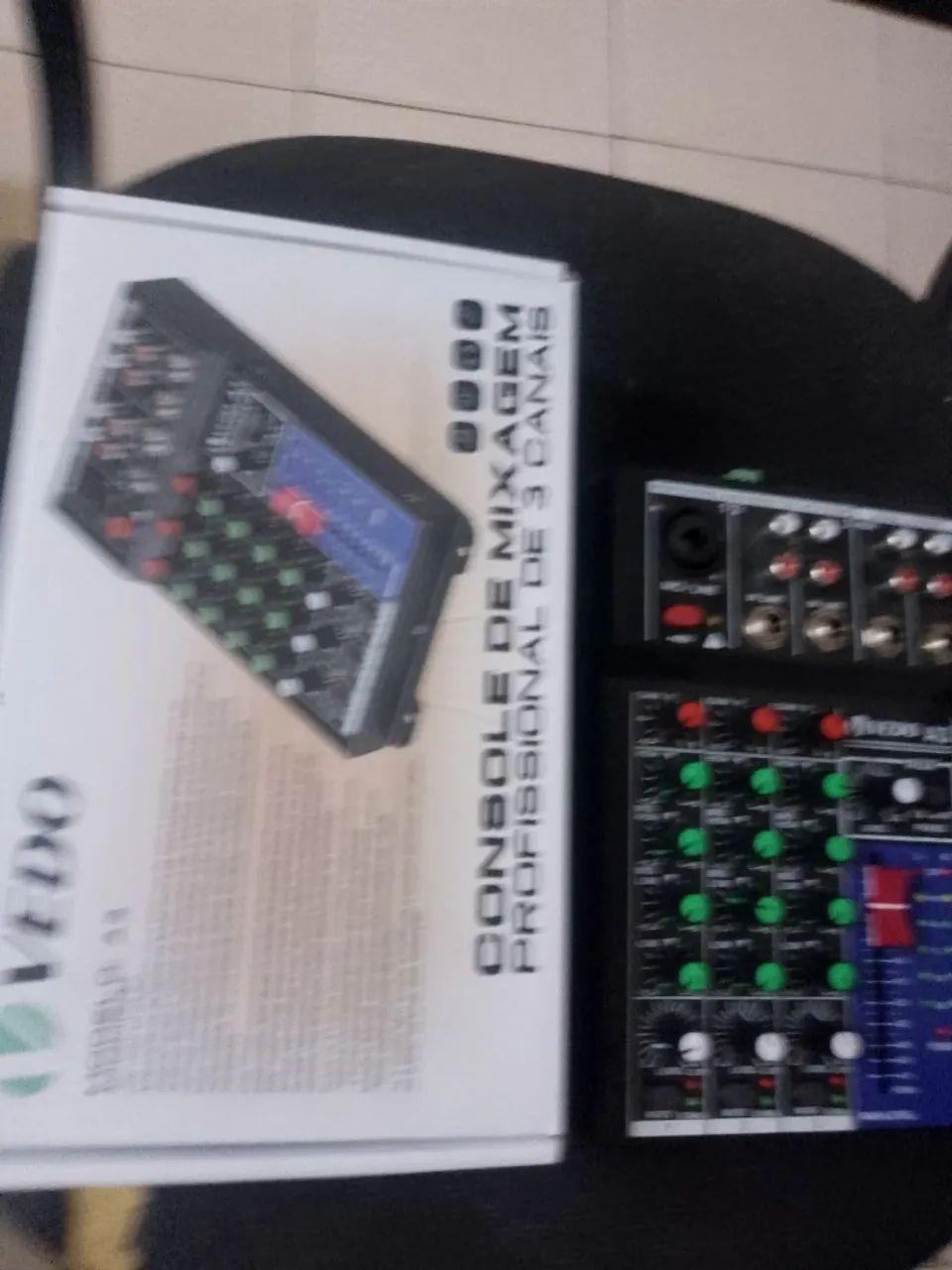 Mesa de som 3 canais  - Foto 2