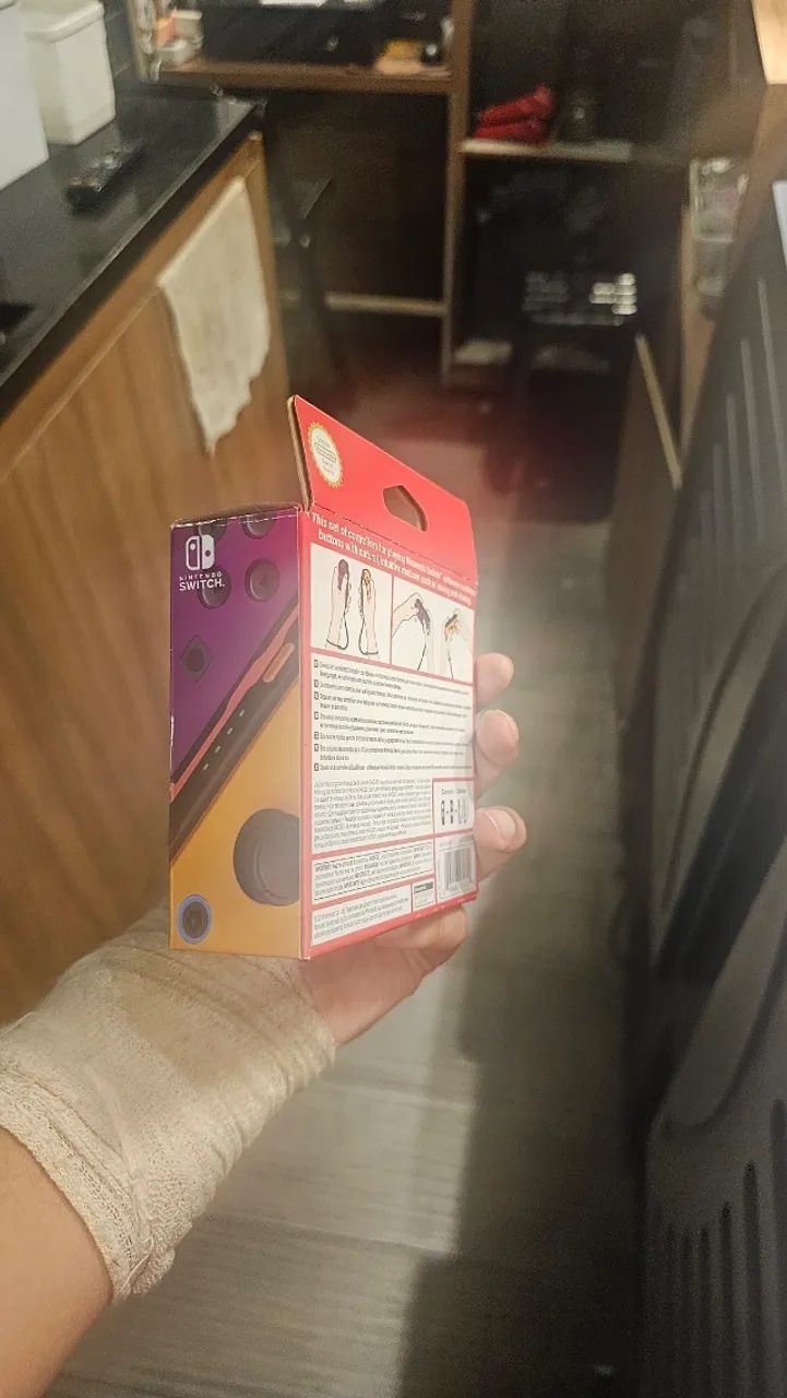 Par Joy-Con roxo-neon laranja-neon Nintendo Switch - Foto 4