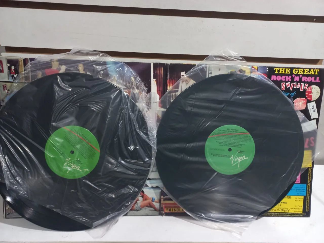 Disco de vinil antigo duplo