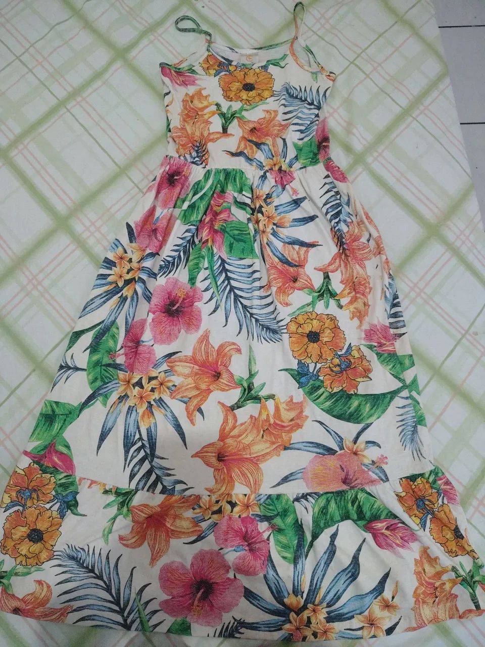 Vestido longo florido ( infantil )