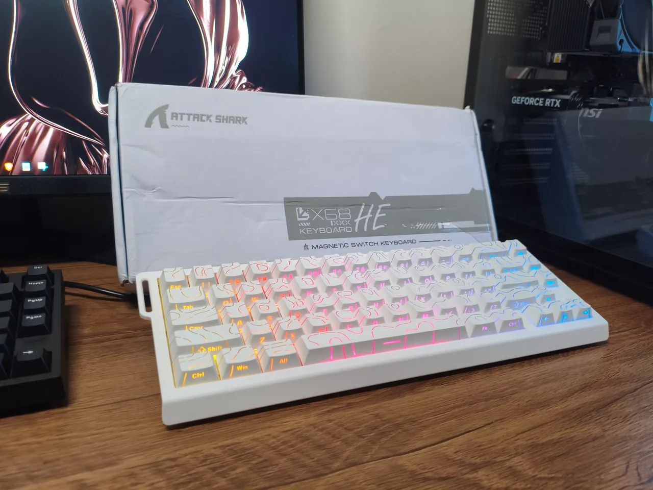 Teclado Magnético Gamer Attack Shark X68he - Foto 5