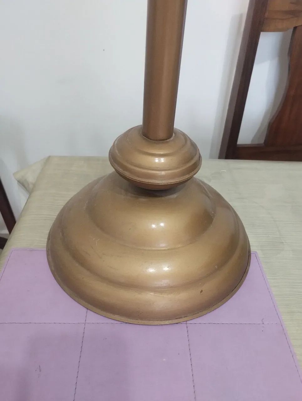 Castiçal de bronze com sete velas - Foto 4