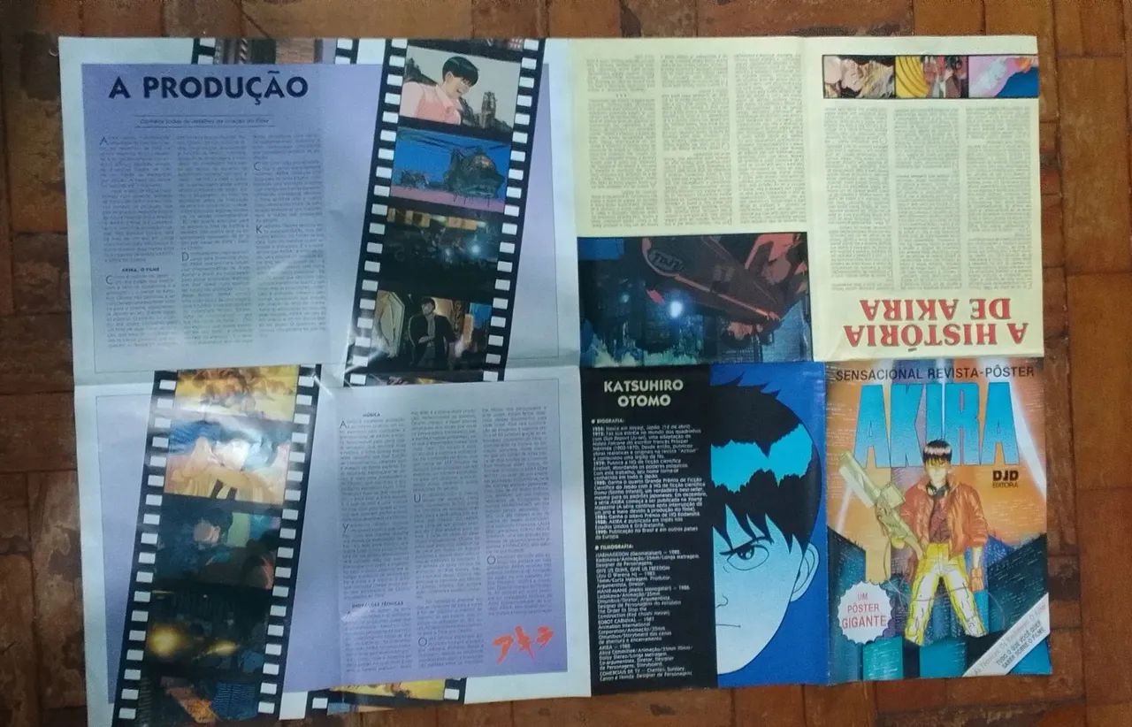 Poster gigante do Akira 1988 ,94/63 cm - Antiguidades - Centro