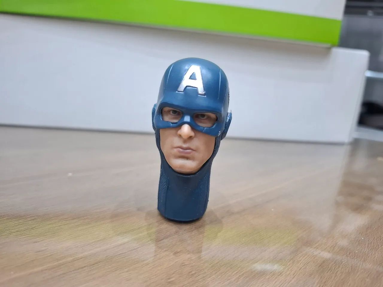 Cabeça capitão América tipo hot toys