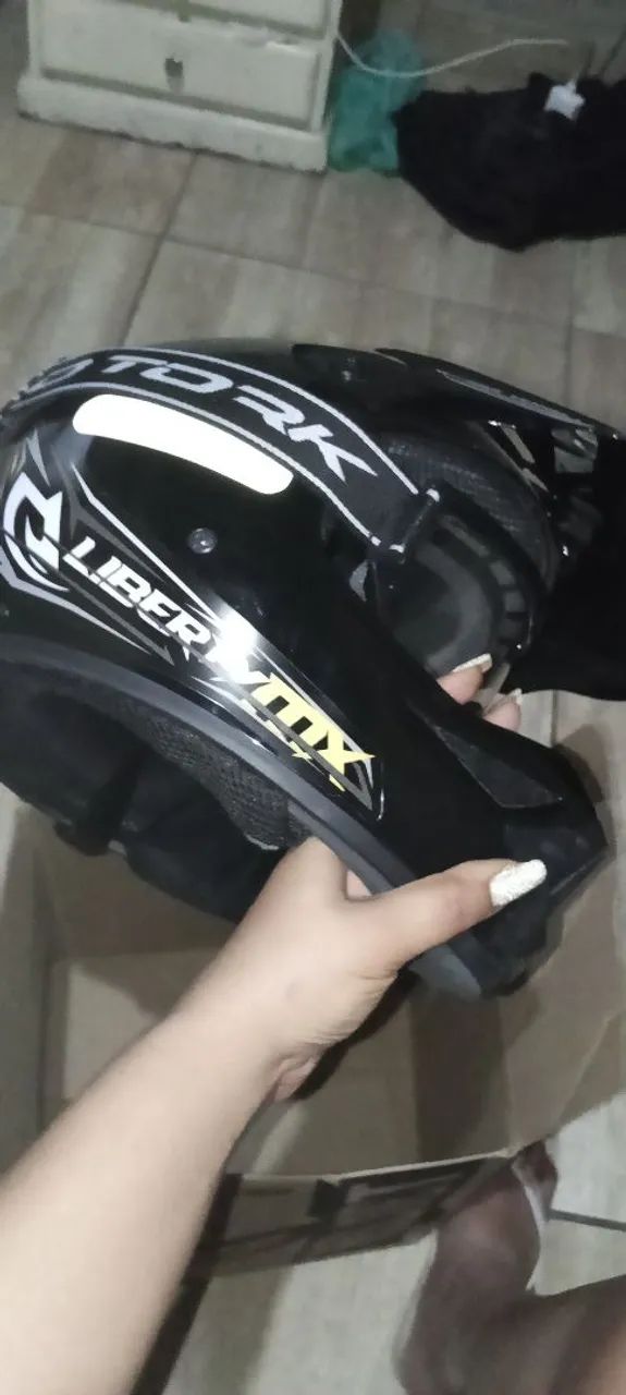 Capacete+óculos protork - Foto 2