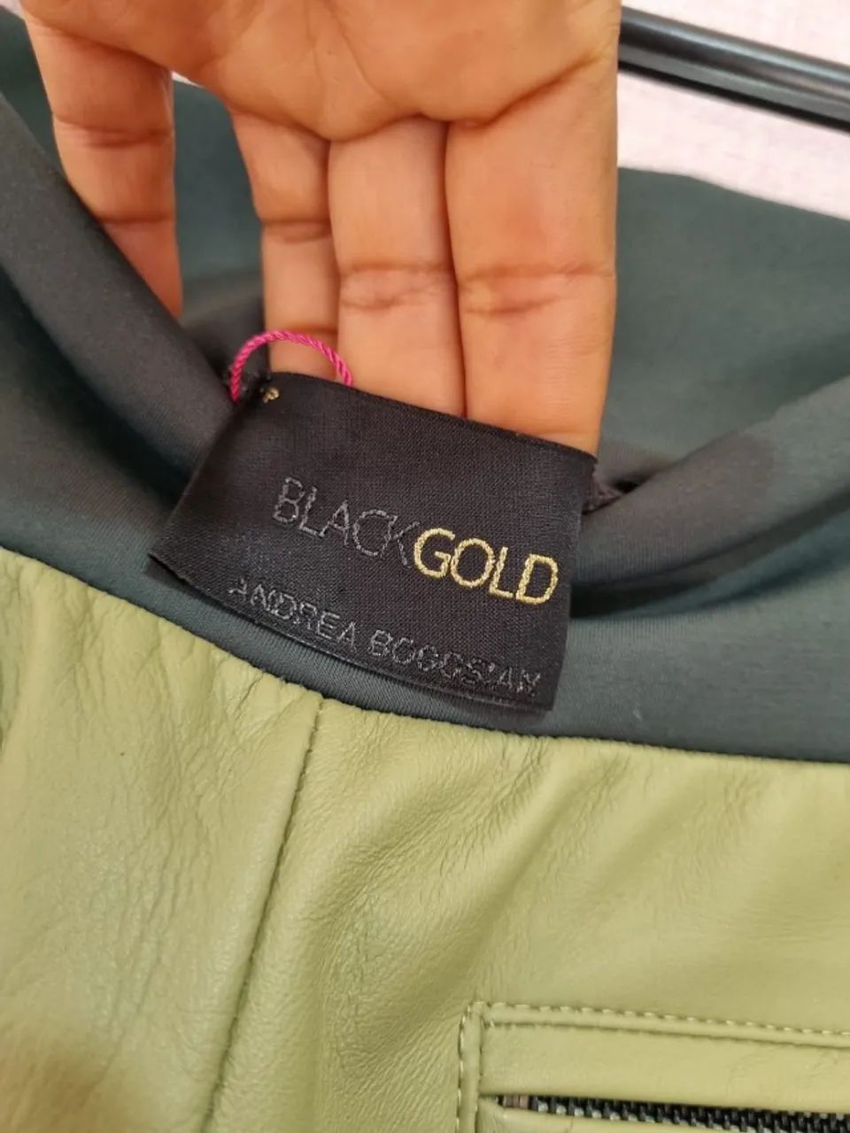 CALÇA DE COURO VERDE ANDREIA BOGOSIAN  - Foto 5