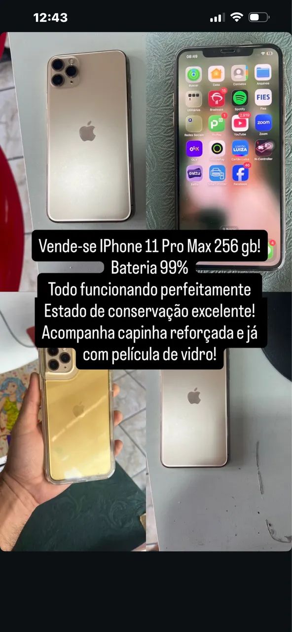 Iphone 11 pro max 256 gb - Celulares e Smartphones - Pindoretama