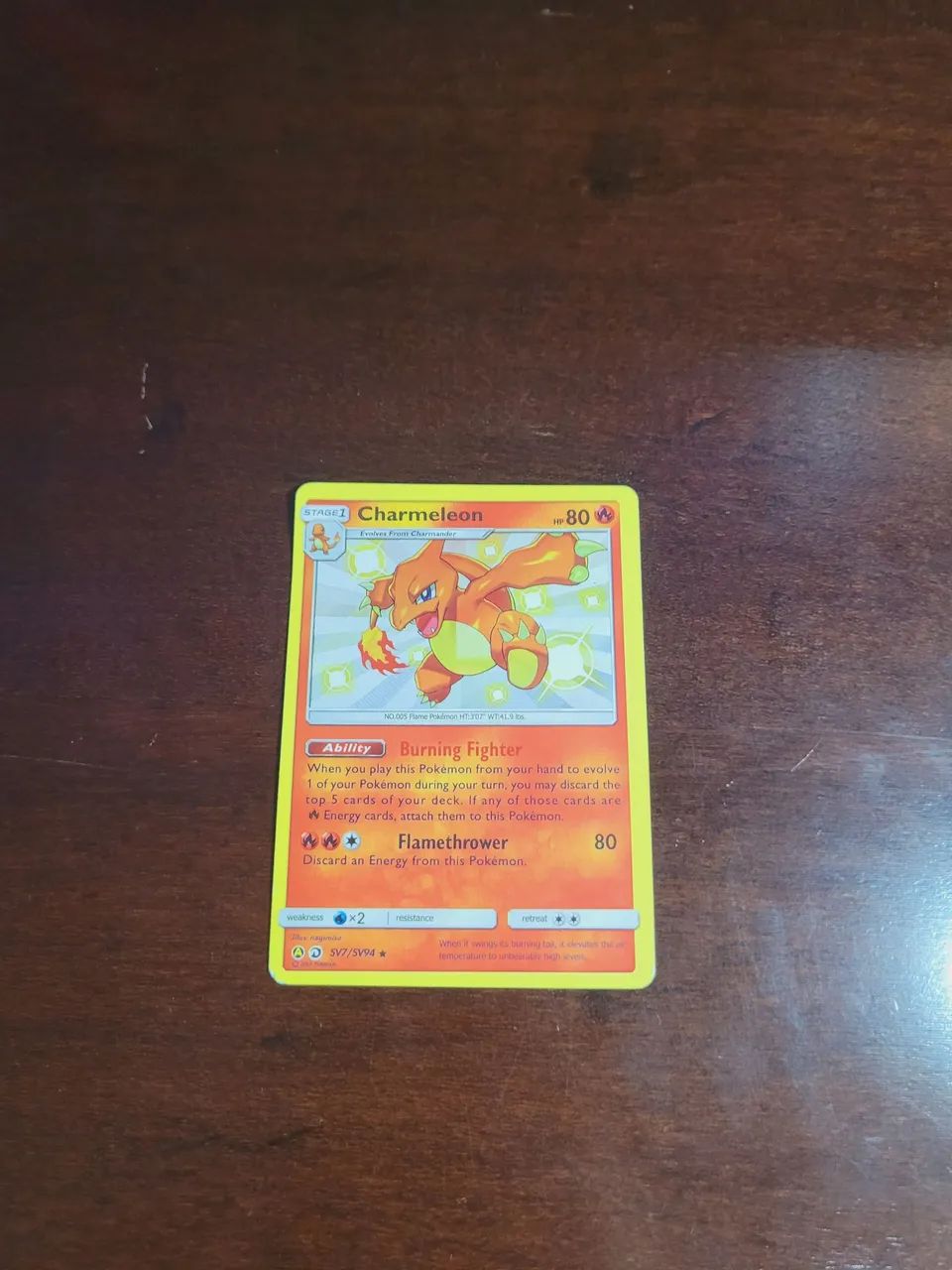 CARTA CHARMANDER E CHARMELEON 