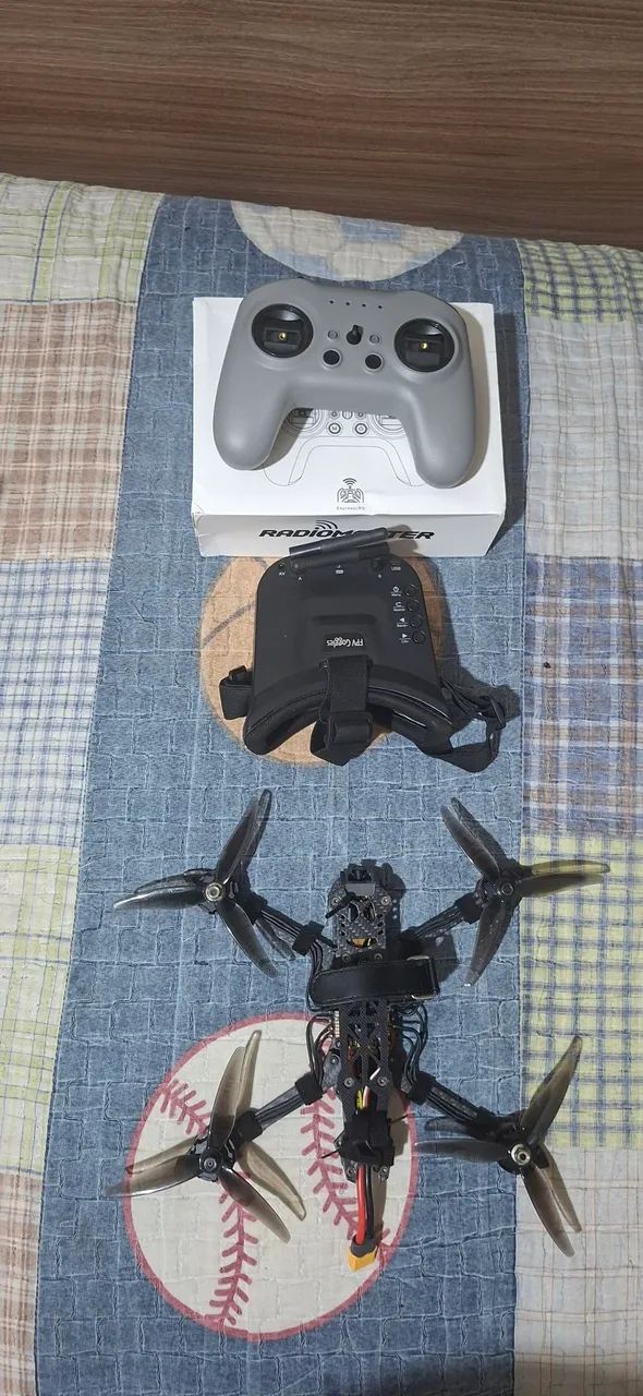 Kit fpv drone 5"+Radio+Óculos fpv