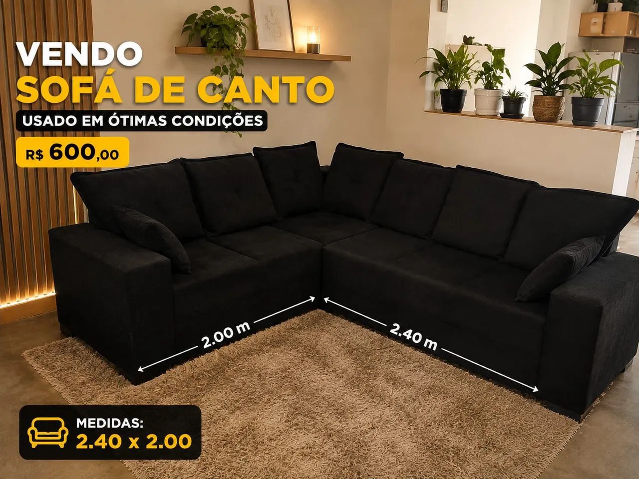 Sofá de canto 