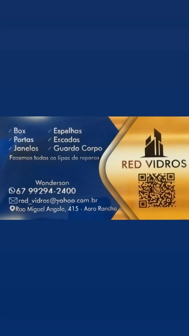 espelhos e vidros ,portas,janelas 