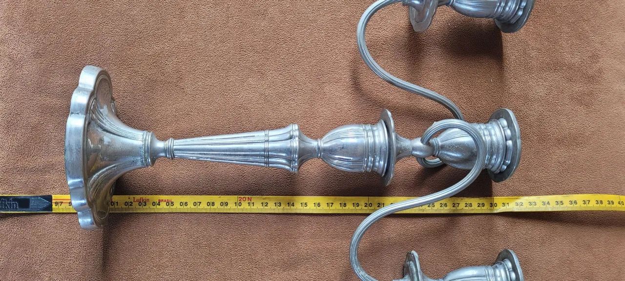 Candelabro  antigo em Prata - Foto 2