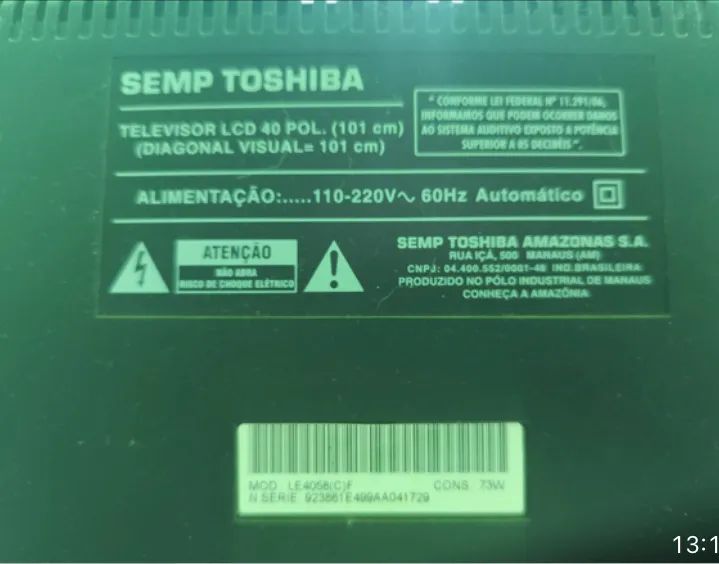 Vendo tv 40 polegadas com riscos na tela - Foto 3