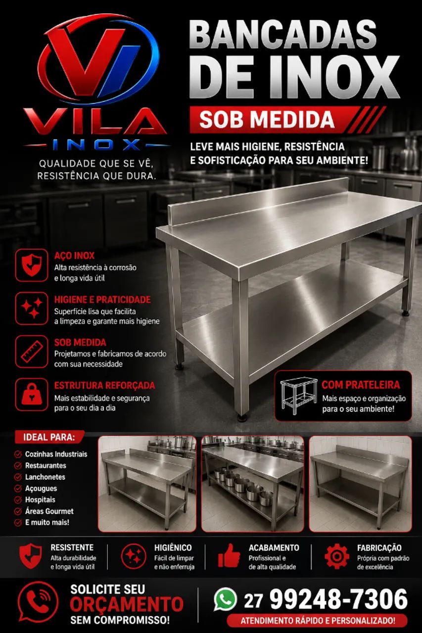Bancada de inox