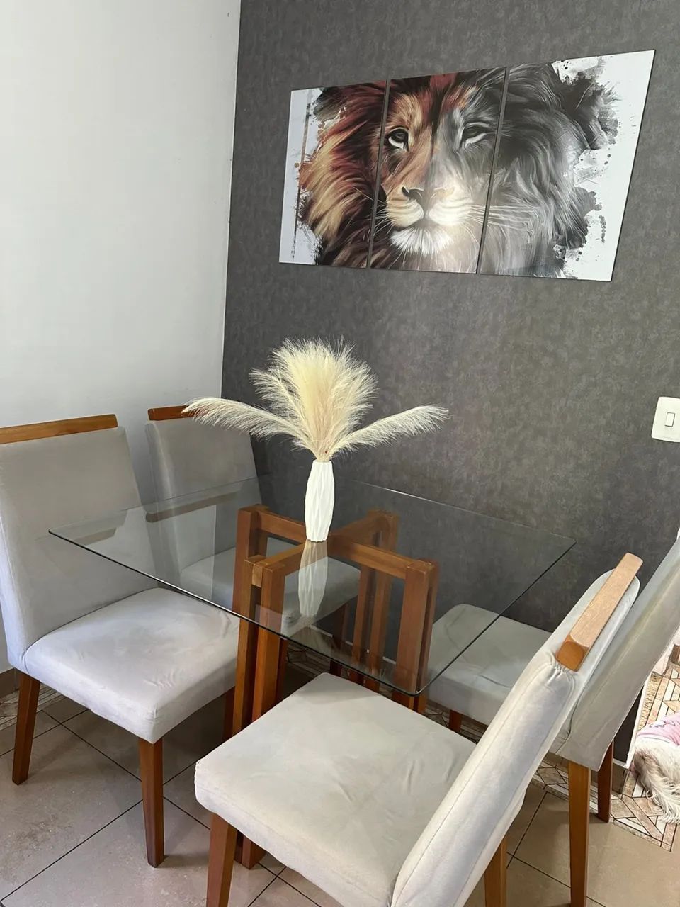 Mesa 4 cadeiras 1,00x1,00