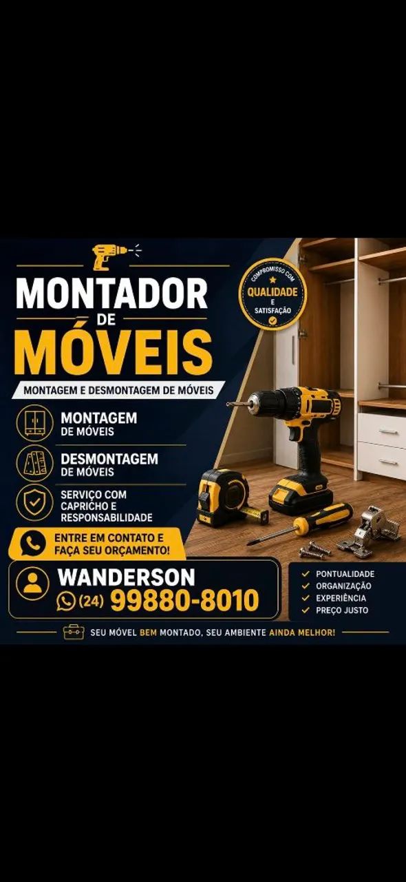 Montagem e desmontagem de móveis 