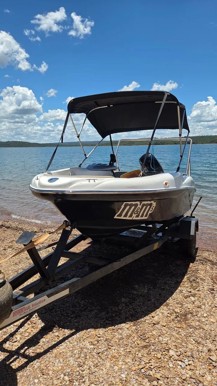 Lancha 16 pes, completa, com motor 60hp4T mercury.  - Foto 5