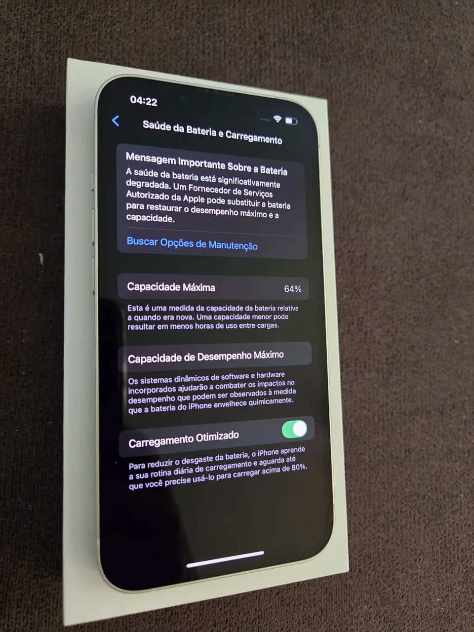 iPhone 13 256GB USADO Branco (Estelar) - Foto 5