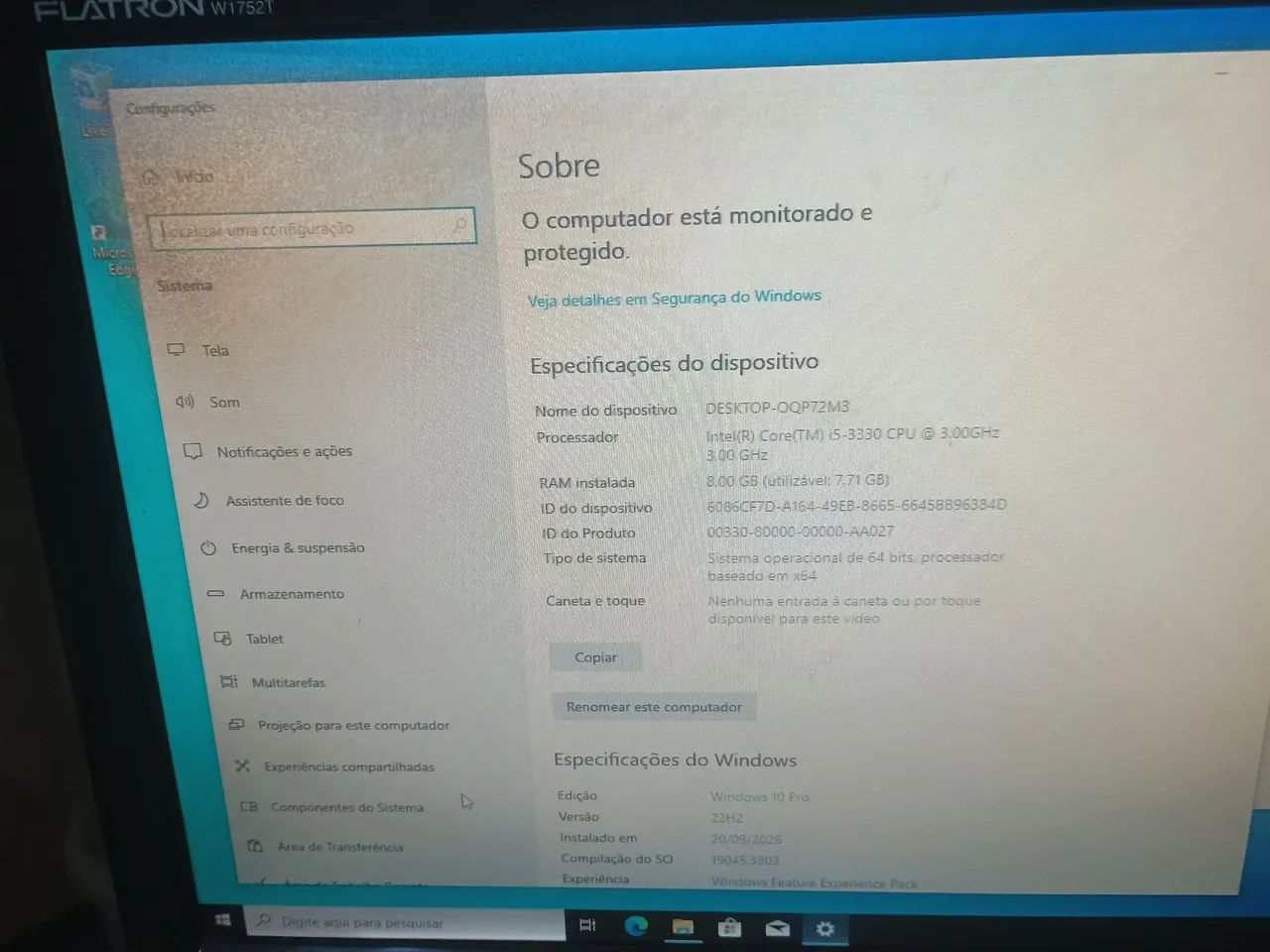 CPU i5 8 ram e SSD  - Foto 3