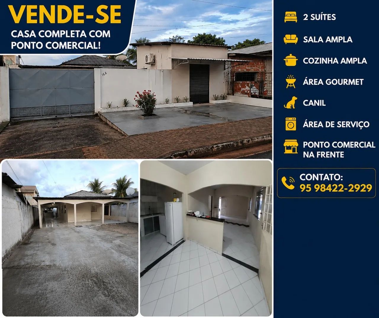 Casa com ponto comercial 