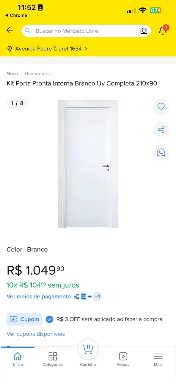 Portas alto padrão ( Quatro disponíveis)  ferragens todas PADO 