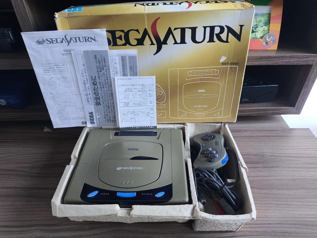 Sega Saturn com caixa e manuais original  - Foto 3
