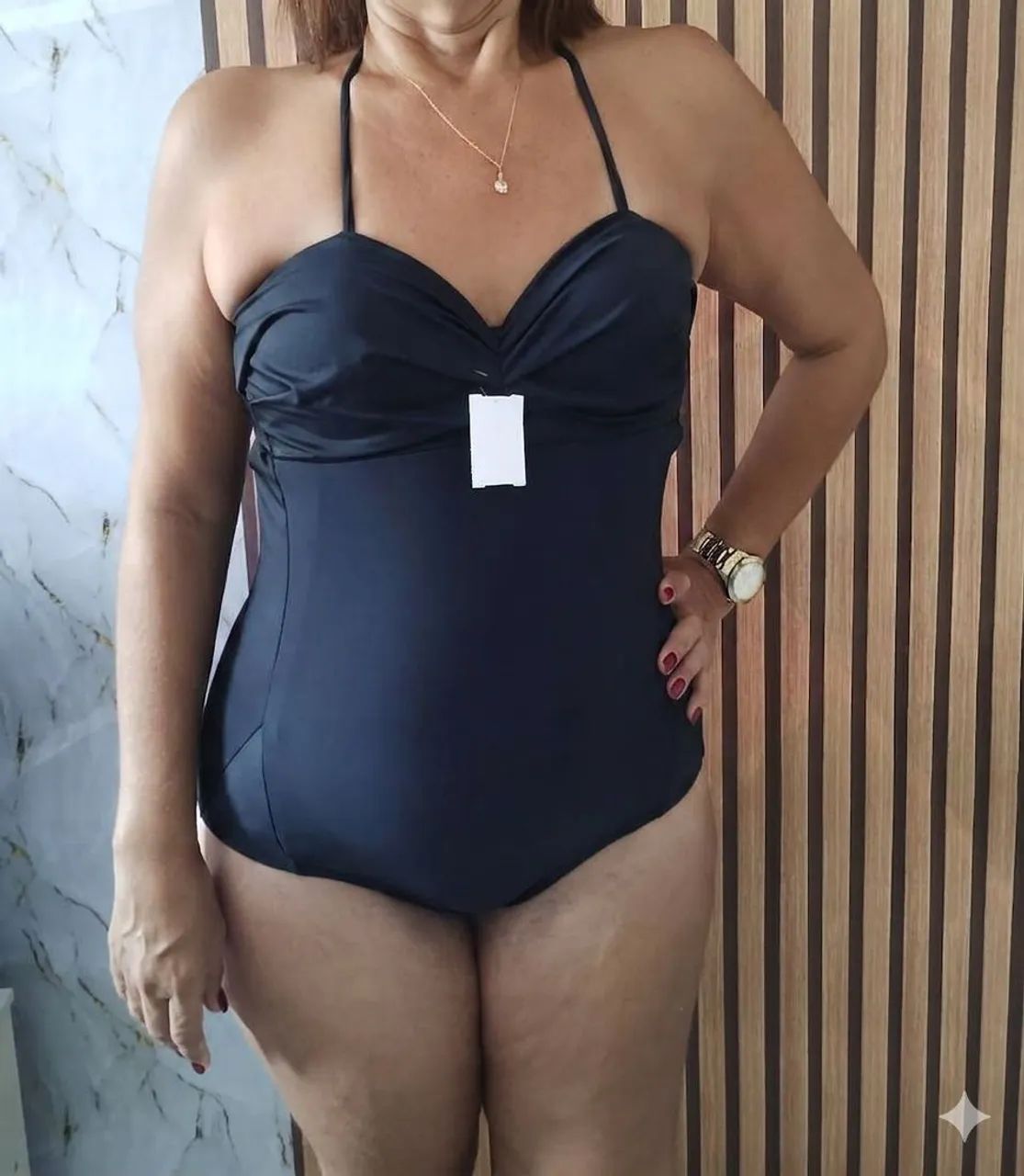 Maiô com Bojo Forrado Tam G - Foto 4