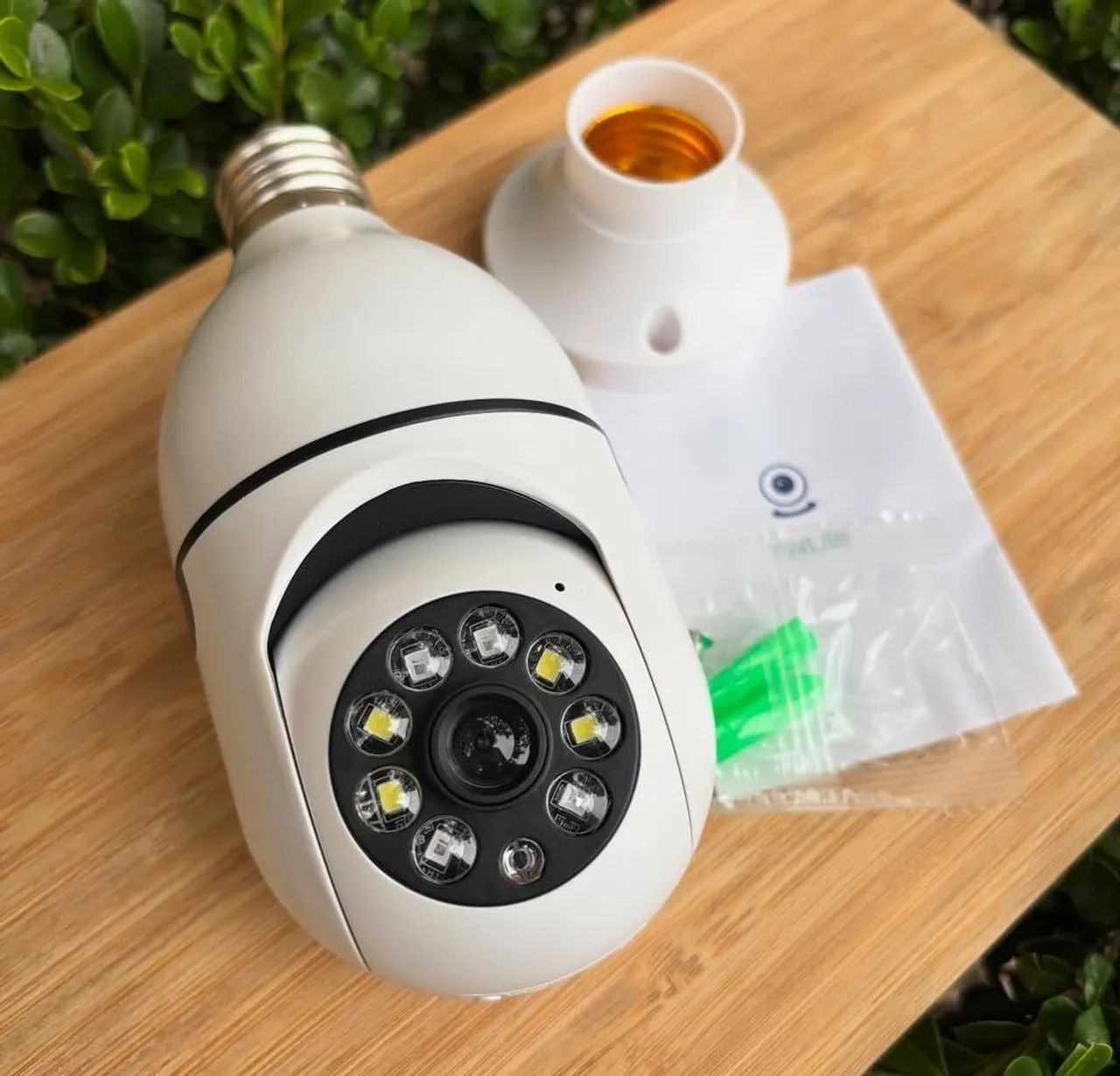 Camera inteligente lâmpada wi-fi 