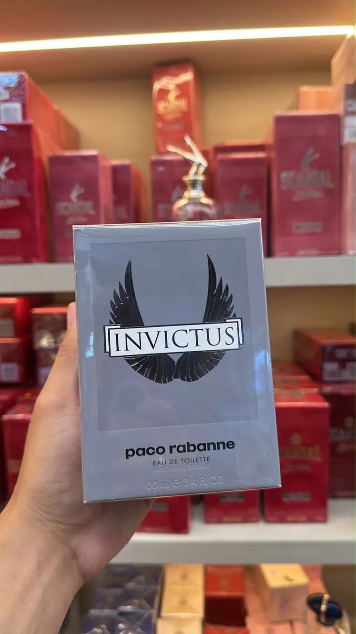 Perfume Invictus EDT 100ML Paco Rabanne Original Lacrado