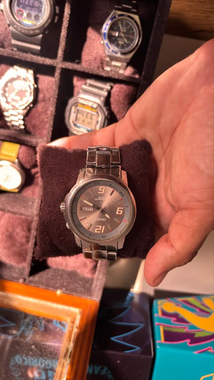 Relógio orient automático caseback vidro - Foto 5