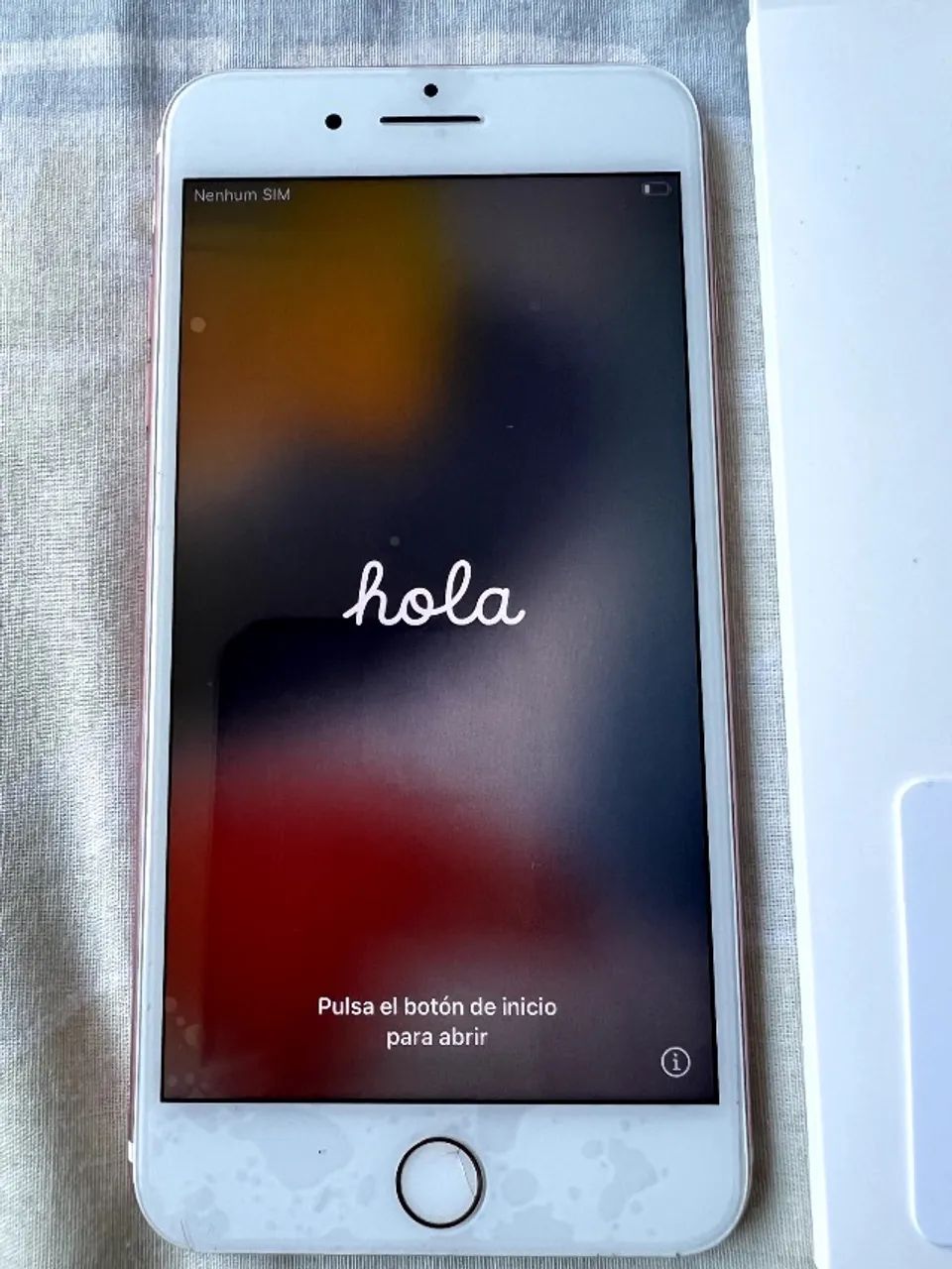 iPhone 7 Plus 256 GB Rose Gold com Caixa - Bem Conservado