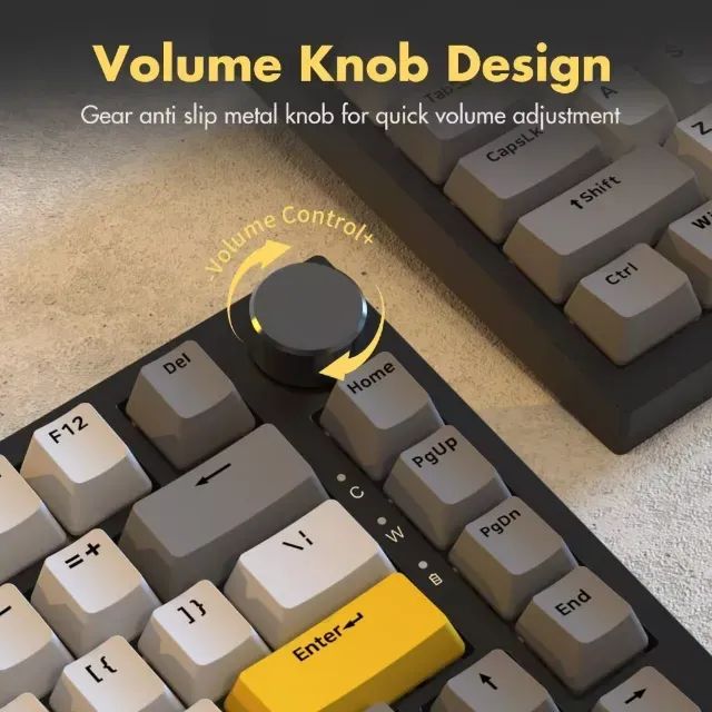 Teclado Ajazz AK820 com fio Gasket Mount - Foto 3