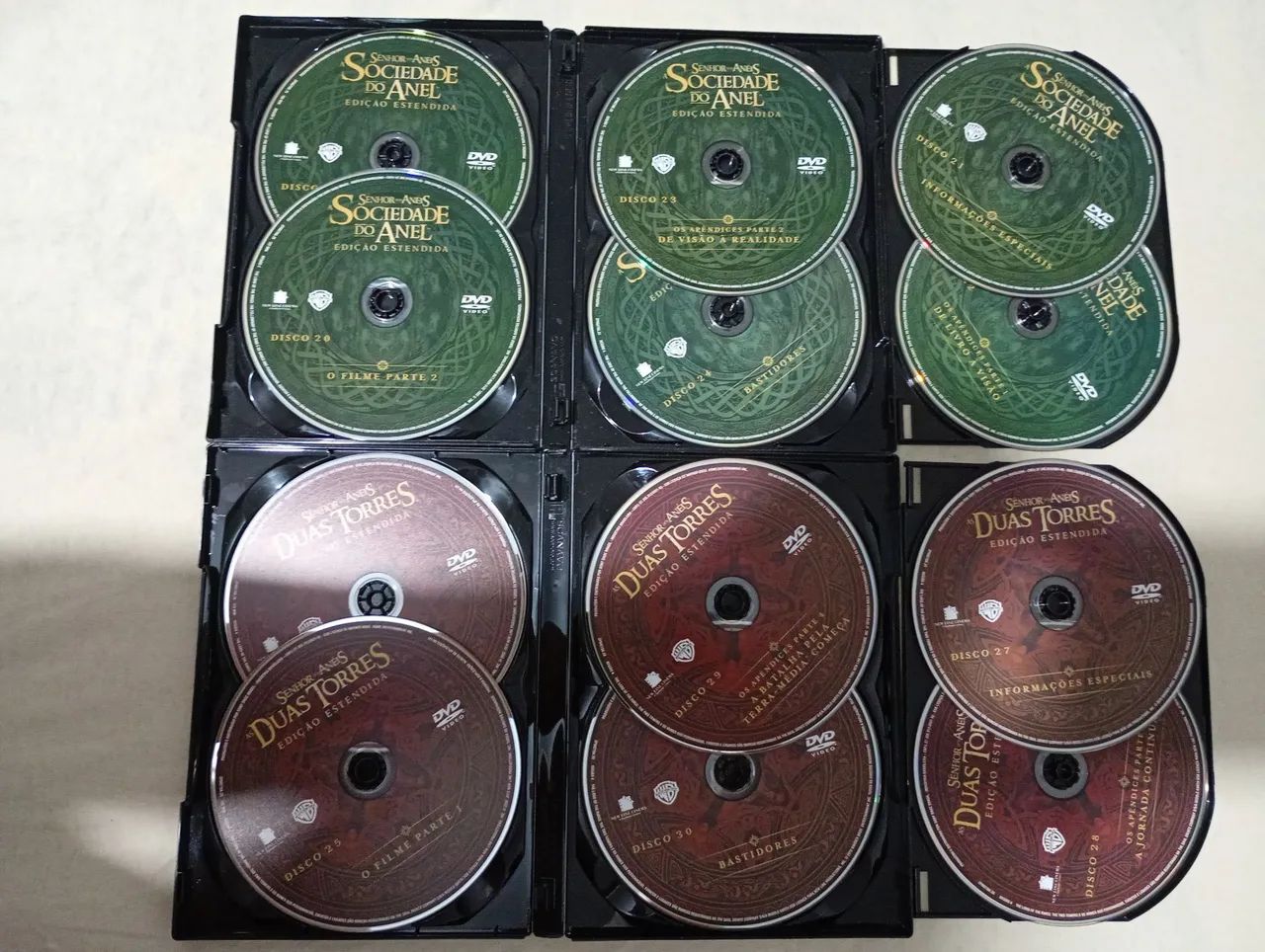 DVD DUOLOGIA O SENHOR DOS ANÉIS 1 E 2 COM 12 DISCOS EM DVD  - Foto 2