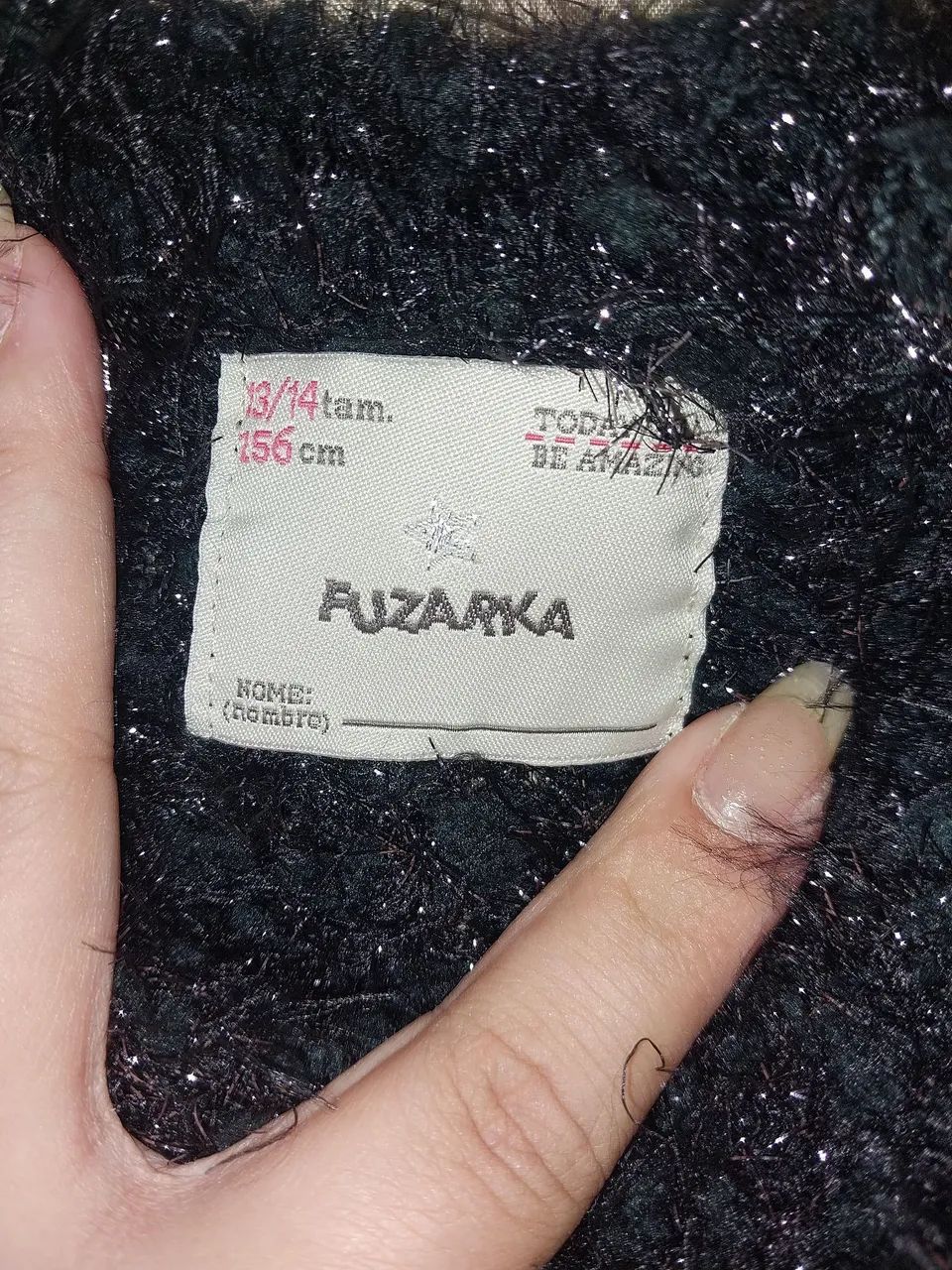 Blusa de pelinho com estrela de paetês - Foto 3