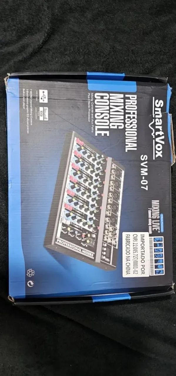 Console De Mixagem Smartvox Svm-07 - 7 Canais Com Bluetooth - Foto 2