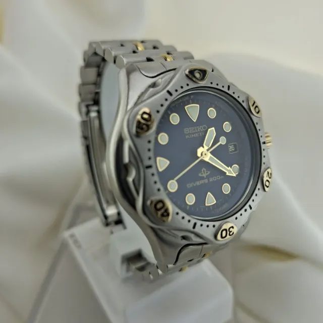 Relógio Seiko Kinetic Diver´s Mod 5M22 - 6A95 Japan - Foto 2